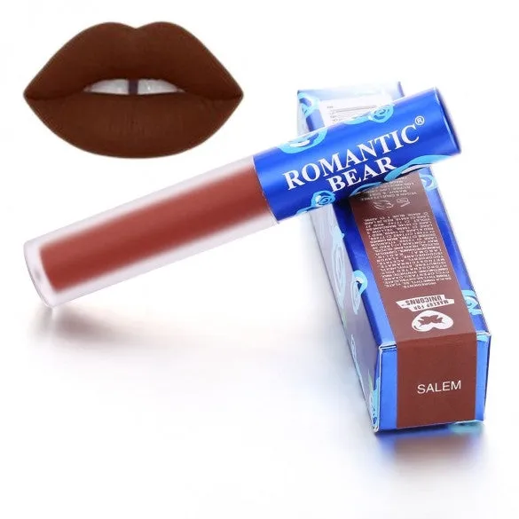 11 Colors Matte Velvet Lip Gloss Makeup Cosmetic Smudge Proof Long-lasting Lip Stick Liquid Lip Tint
