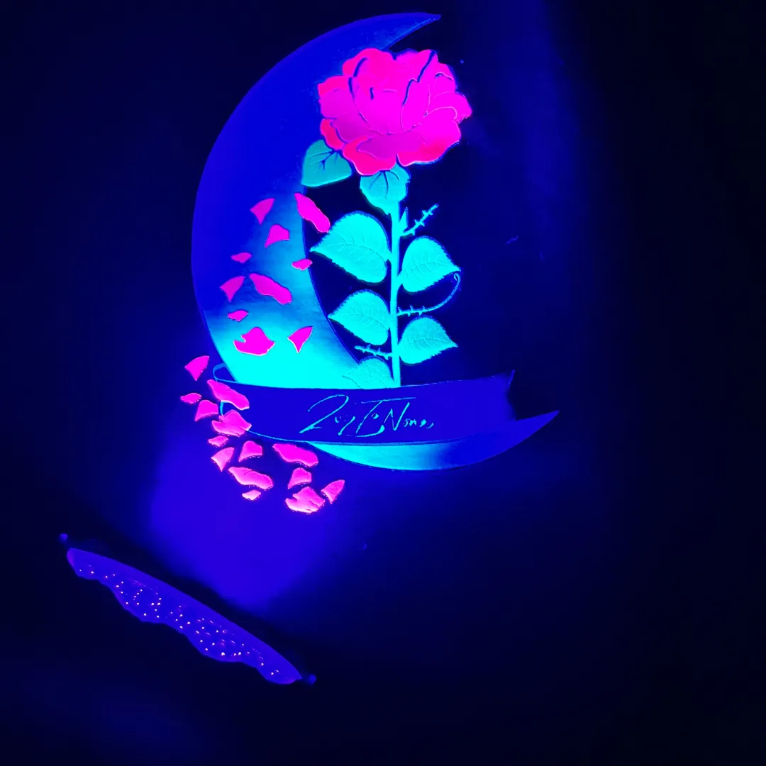 2nd To None Moon Rose GITD Hood (Black)