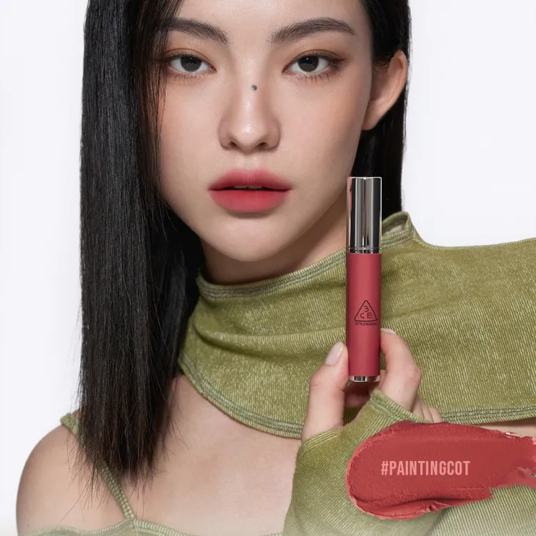 3CE Hazy Lip Clay (14 colors); 0.14oz / 4g