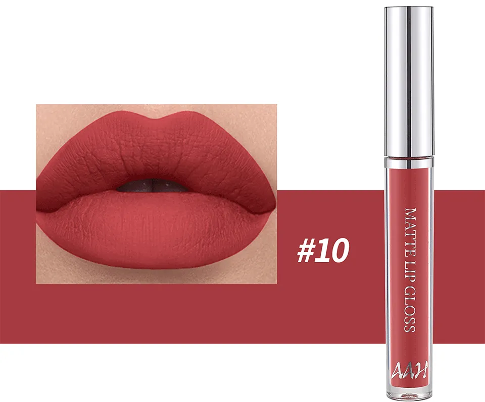 AAH 12 Colors Velvet Matte Lip Gloss