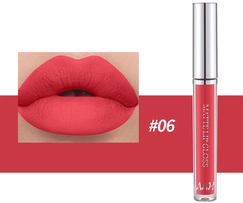 AAH 12 Colors Velvet Matte Lip Gloss