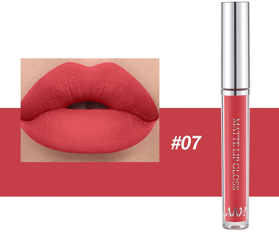 AAH 12 Colors Velvet Matte Lip Gloss
