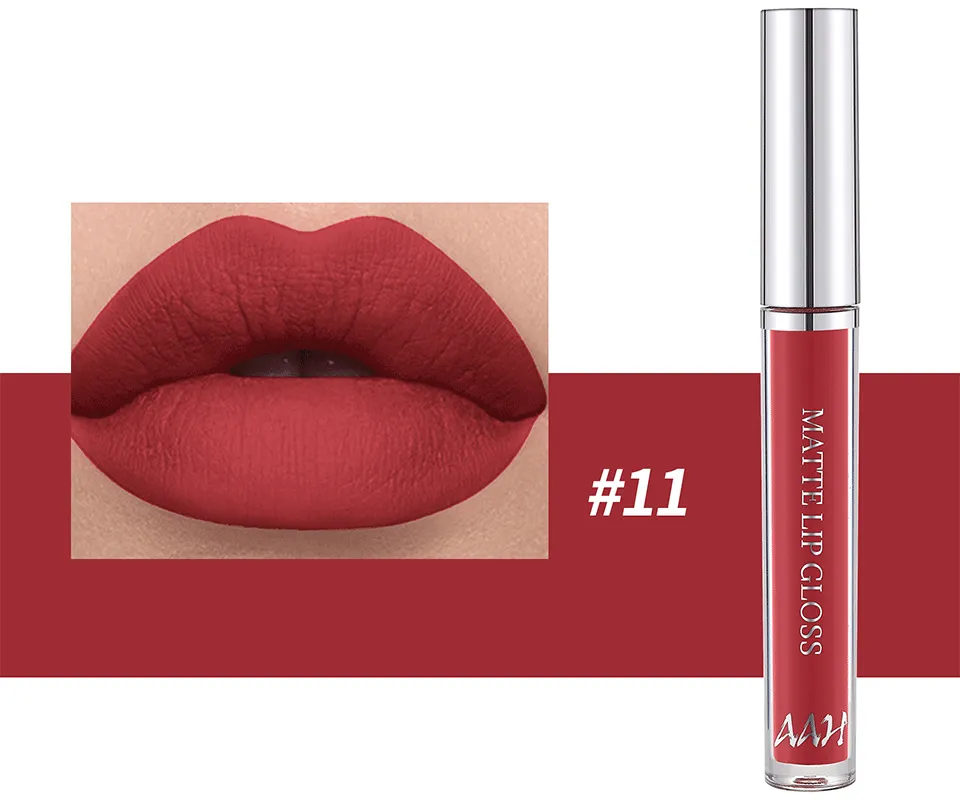 AAH 12 Colors Velvet Matte Lip Gloss