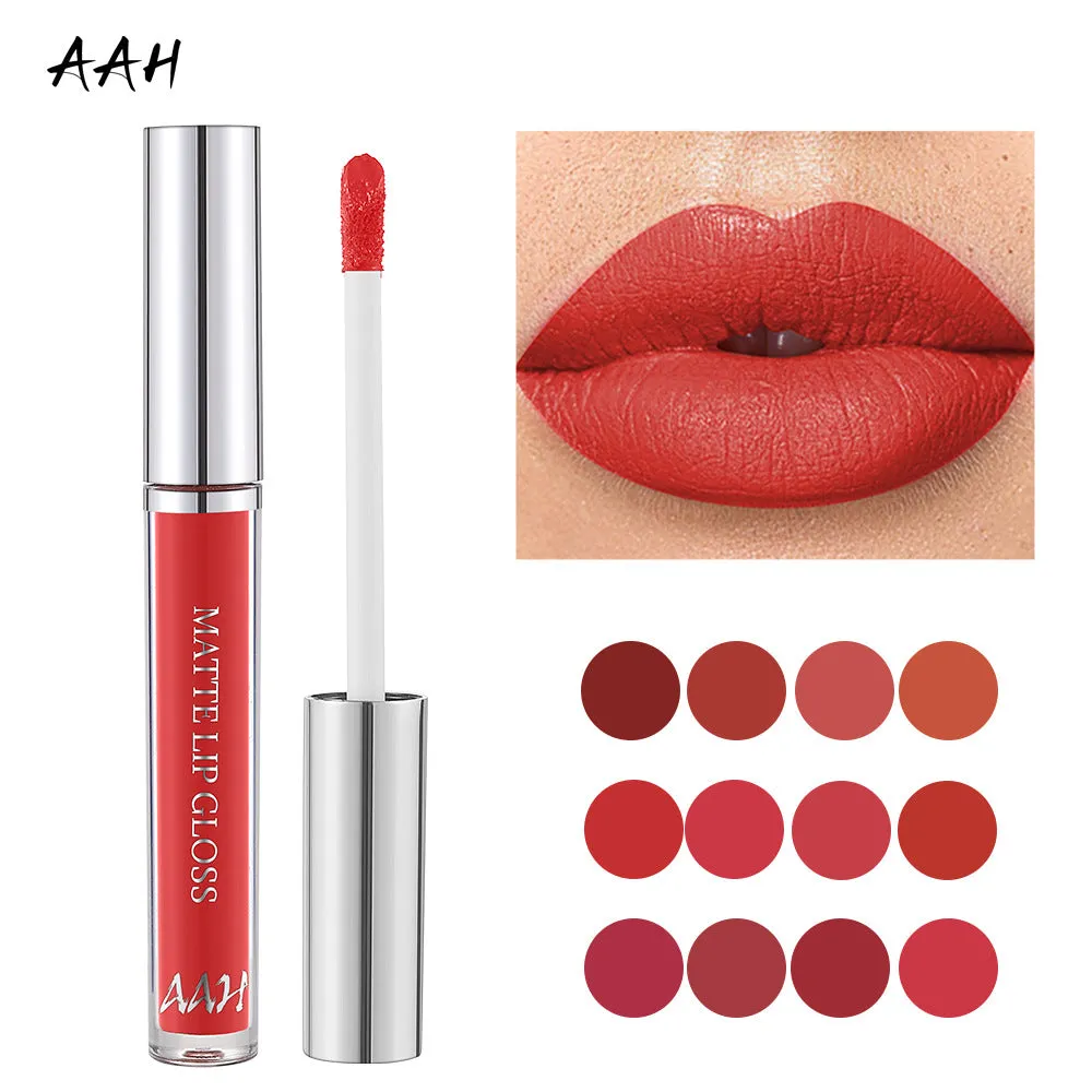 AAH 12 Colors Velvet Matte Lip Gloss