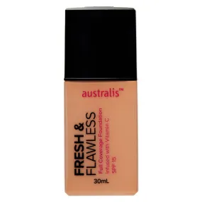 Australis Fresh and Flawless Foundation Warm Sand