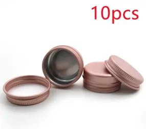 Cosmetic Empty Tins, Screw Top, Aluminum Tin Storage Jar Containers,  Cosmetic Pot, Homemade Candles Creams Lip Balm Hand Butter Beard Wax