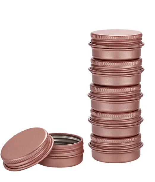 Cosmetic Empty Tins, Screw Top, Aluminum Tin Storage Jar Containers,  Cosmetic Pot, Homemade Candles Creams Lip Balm Hand Butter Beard Wax