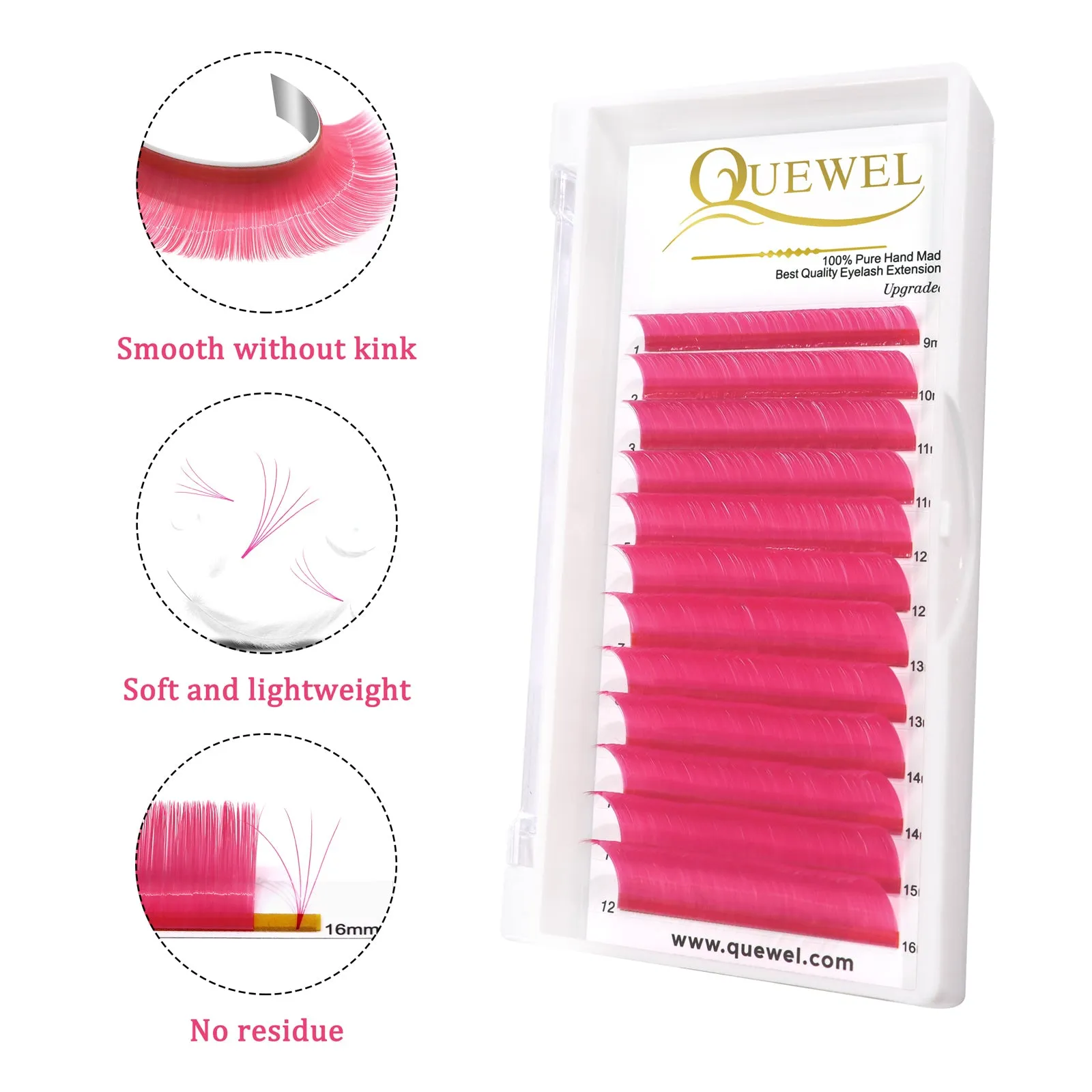 Easy Fan Colorful Eyelash Extensions 0.07MM
