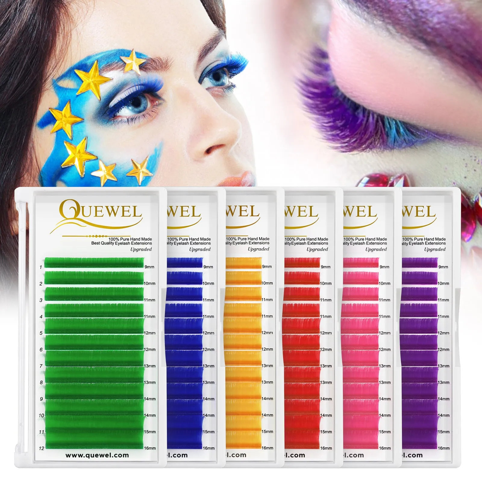Easy Fan Colorful Eyelash Extensions 0.07MM