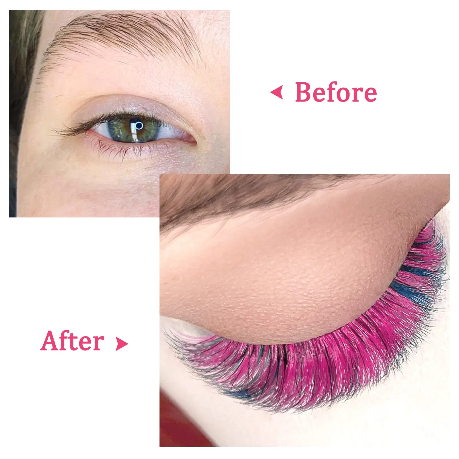 Easy Fan Colorful Eyelash Extensions 0.07MM