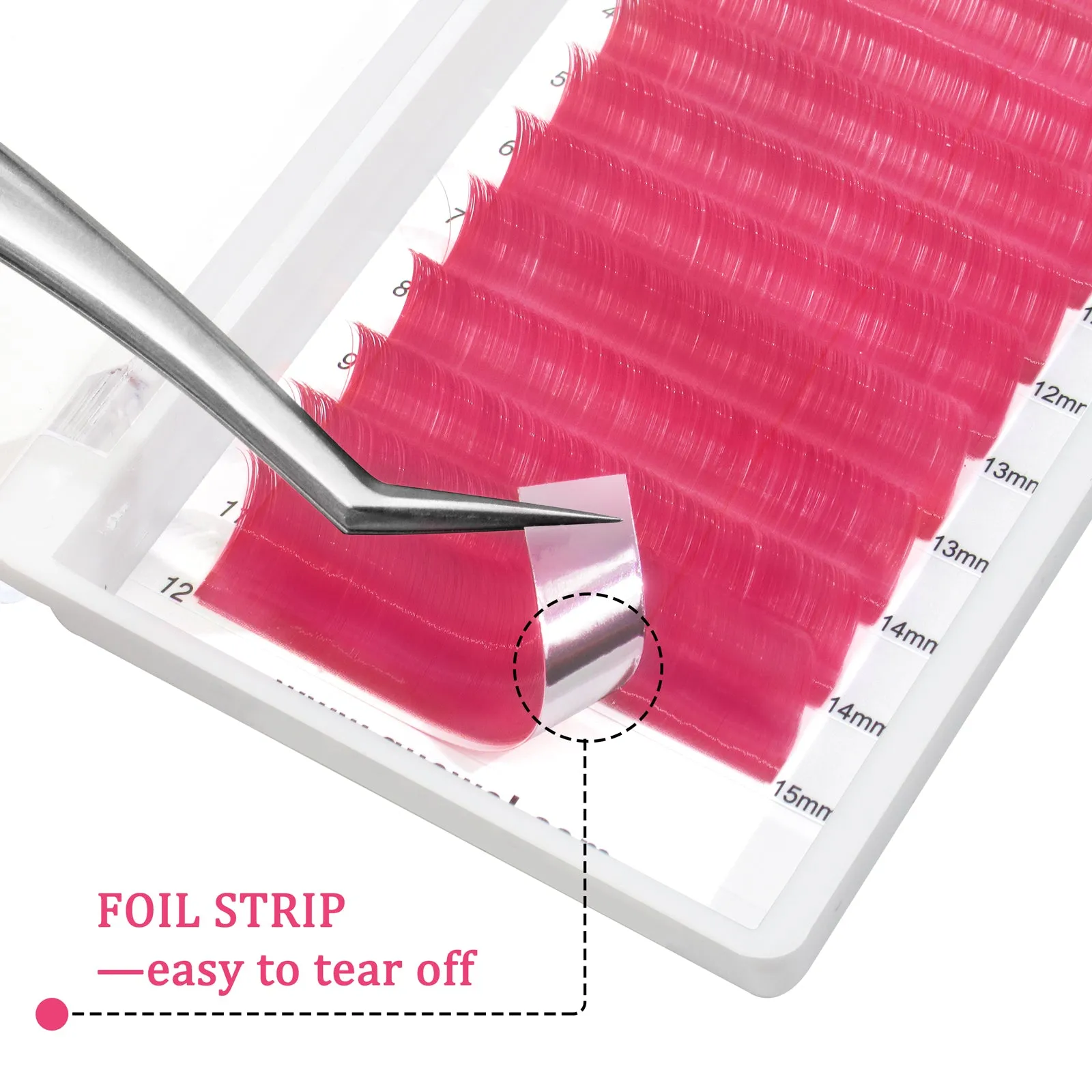 Easy Fan Colorful Eyelash Extensions 0.07MM