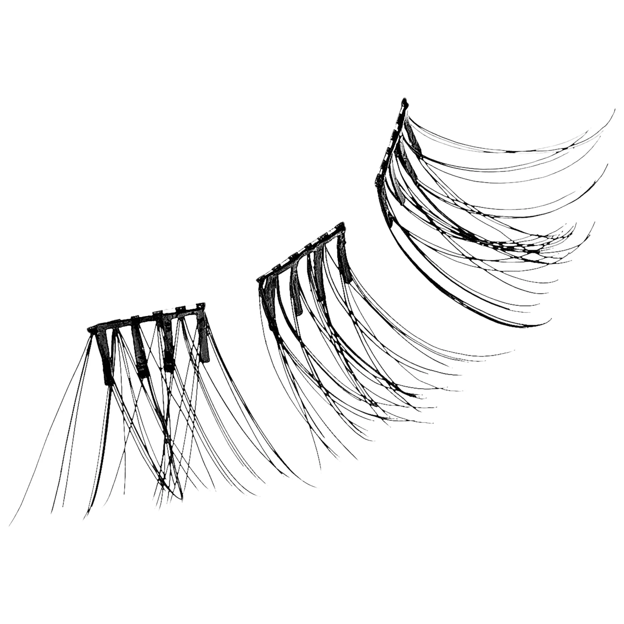 Kiss ImPRESS Press-On Falsies Cluster Lashes - Authentic Natural