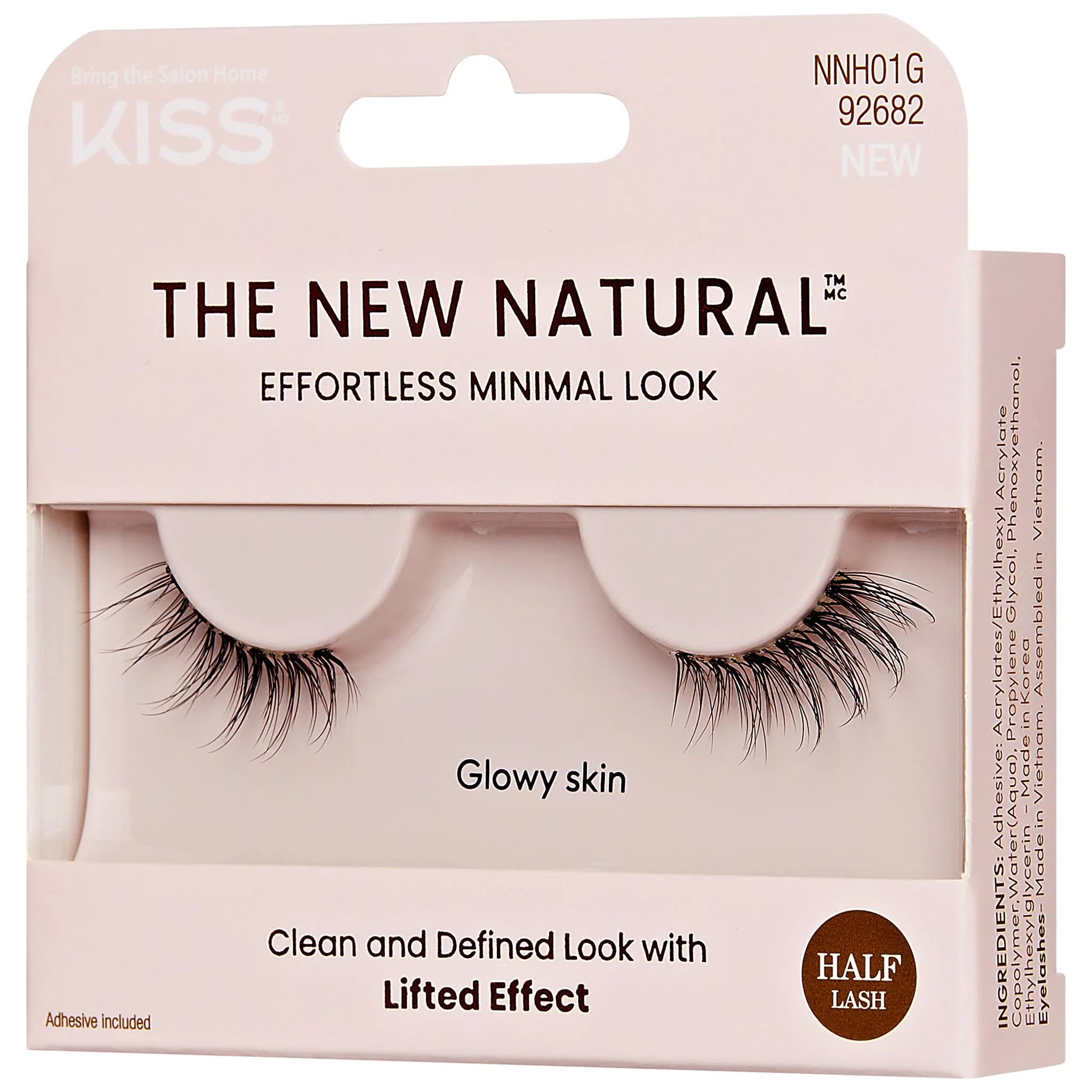 Kiss The New Natural Lashes - Glowy Skin