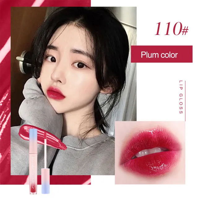 Liquid Lipstick Mirror Lip Gloss Glitter Waterproof Korean