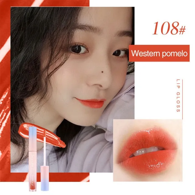 Liquid Lipstick Mirror Lip Gloss Glitter Waterproof Korean