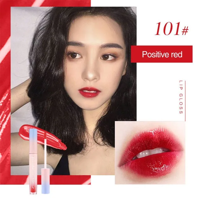 Liquid Lipstick Mirror Lip Gloss Glitter Waterproof Korean