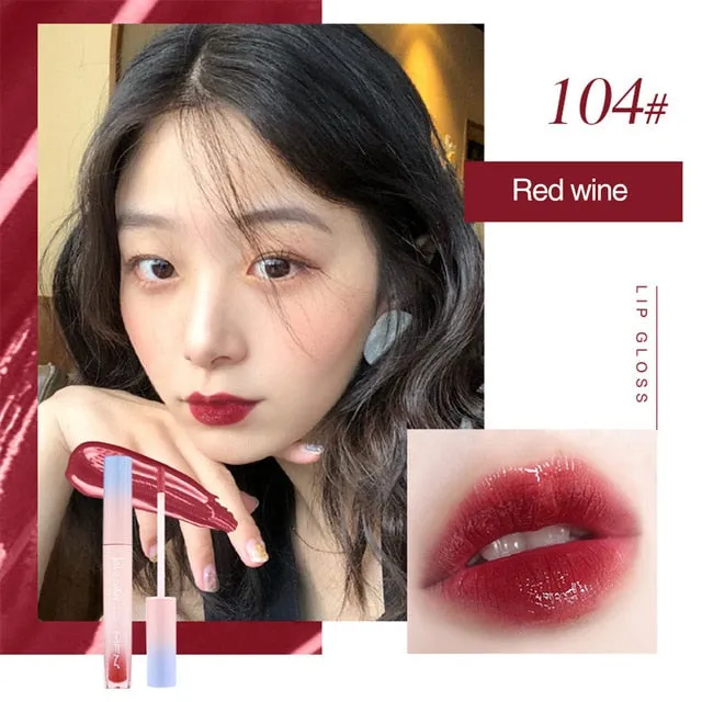 Liquid Lipstick Mirror Lip Gloss Glitter Waterproof Korean