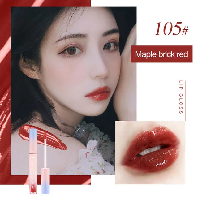 Liquid Lipstick Mirror Lip Gloss Glitter Waterproof Korean