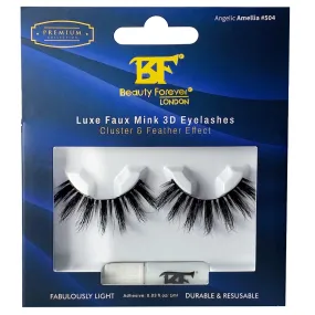 Luxe Faux Mink 3D Eyelashes - Angelic Amelia  #504 (Cluster & Feather Effect)