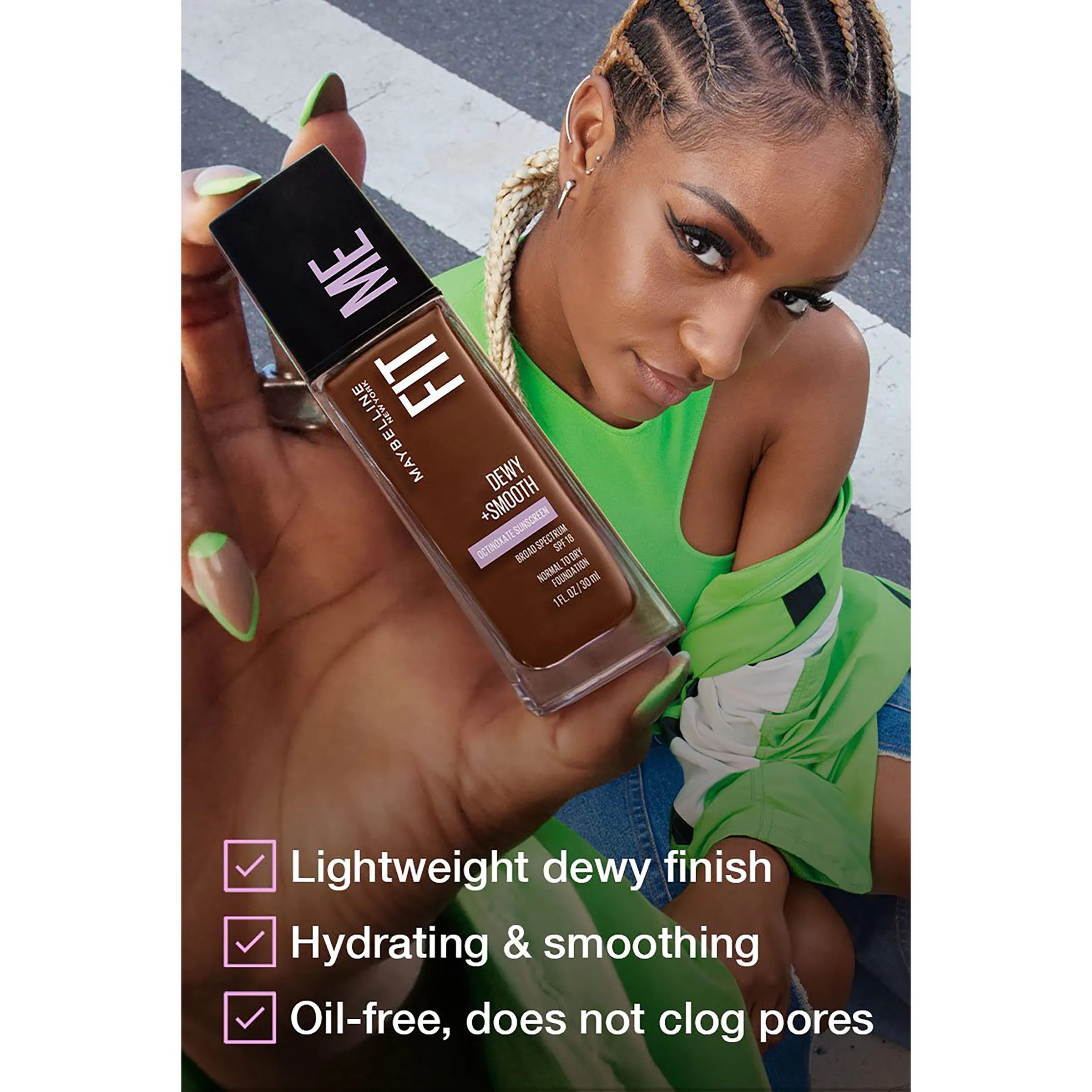 Maybelline Fit Me Dewy & Smooth Foundation 220 Naural Beige C