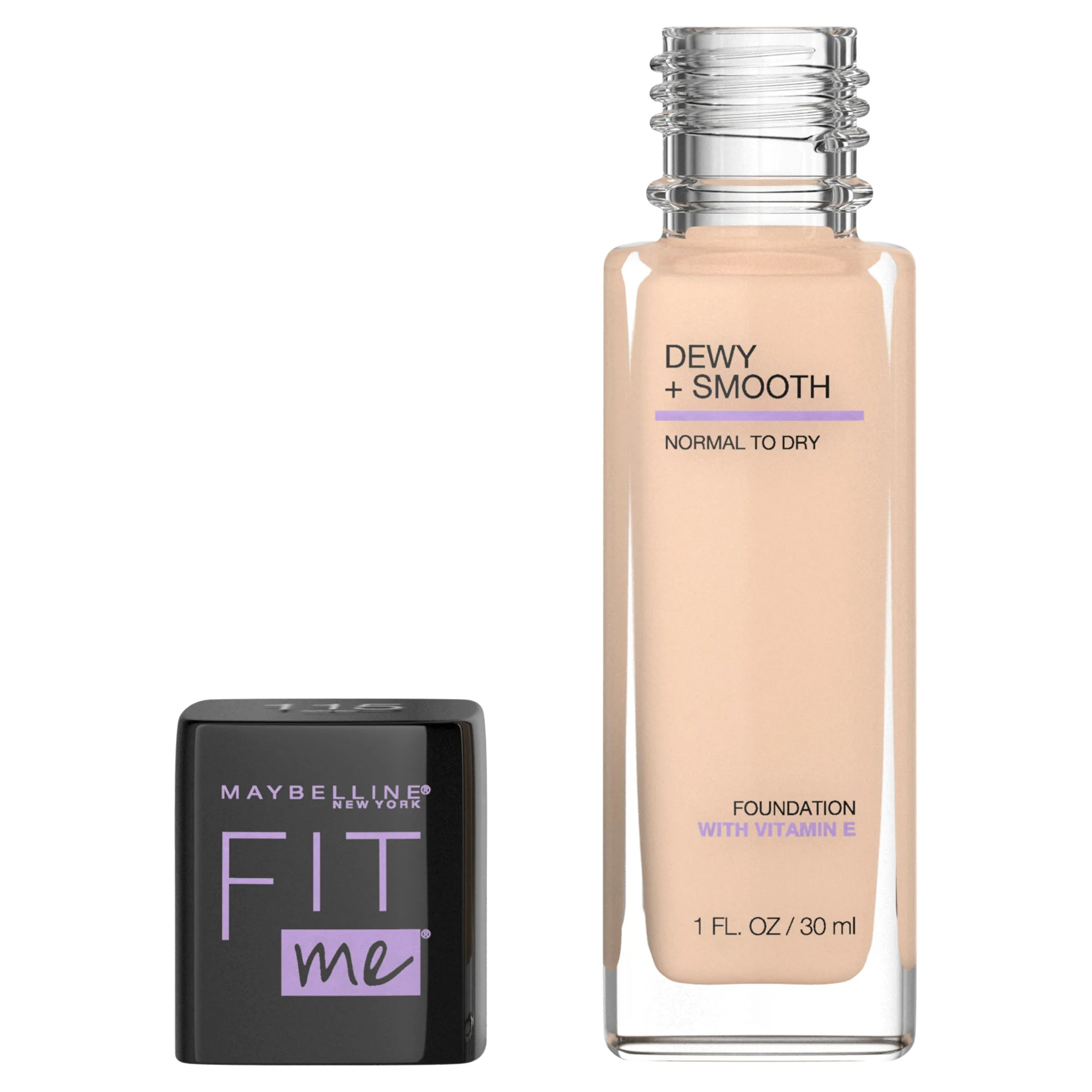 Maybelline Fit Me Dewy & Smooth Luminous Liquid Foundation - Ivory 115