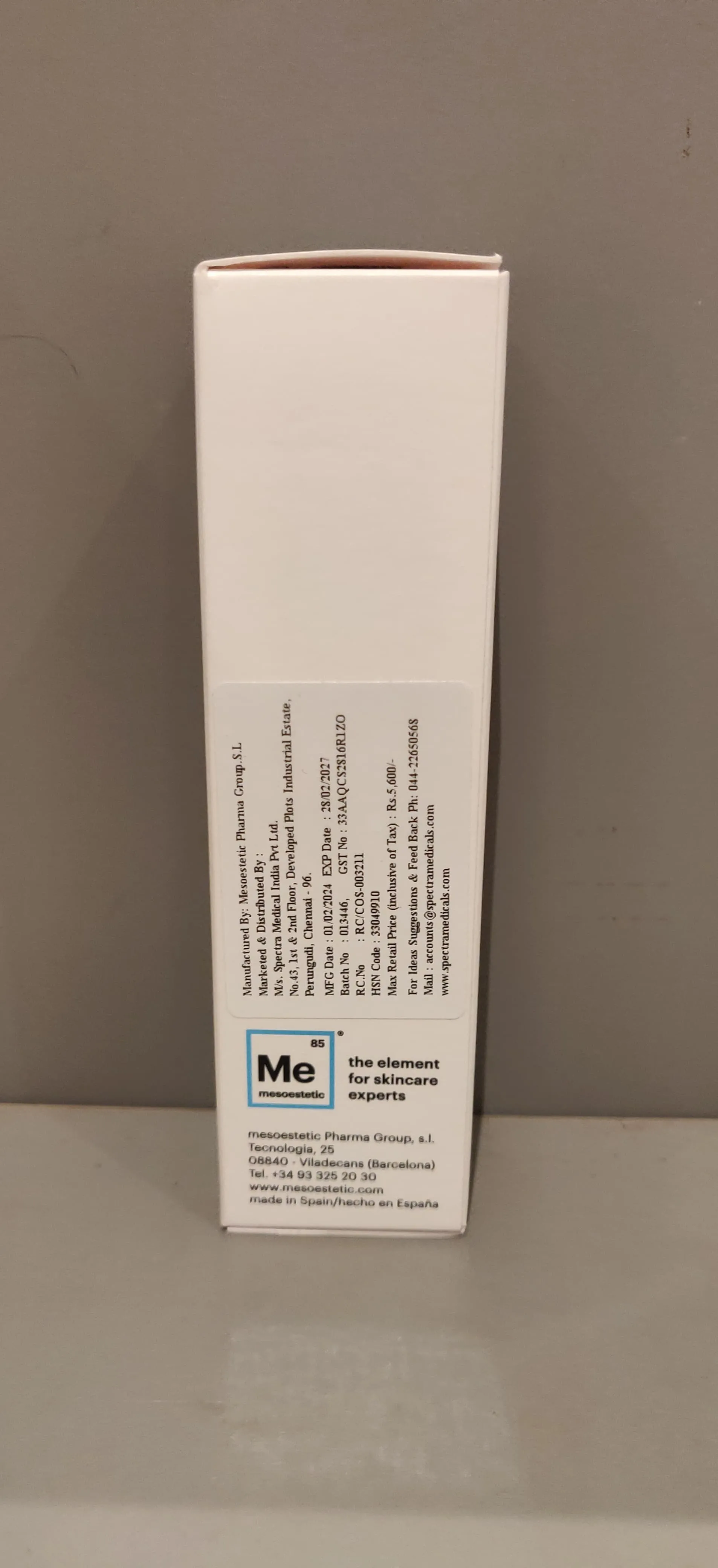 Mesoestetic brightening foam