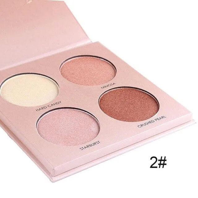 MISS ROSE 4 Color Highlighter Palette
