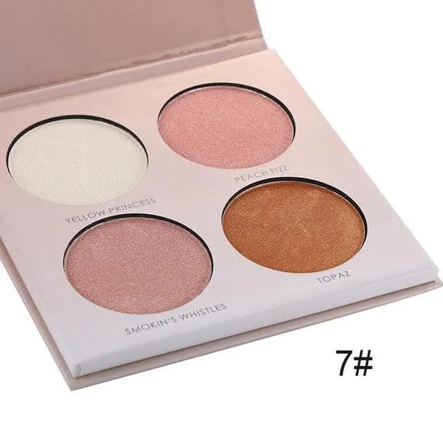 MISS ROSE 4 Color Highlighter Palette