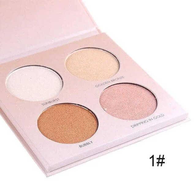 MISS ROSE 4 Color Highlighter Palette