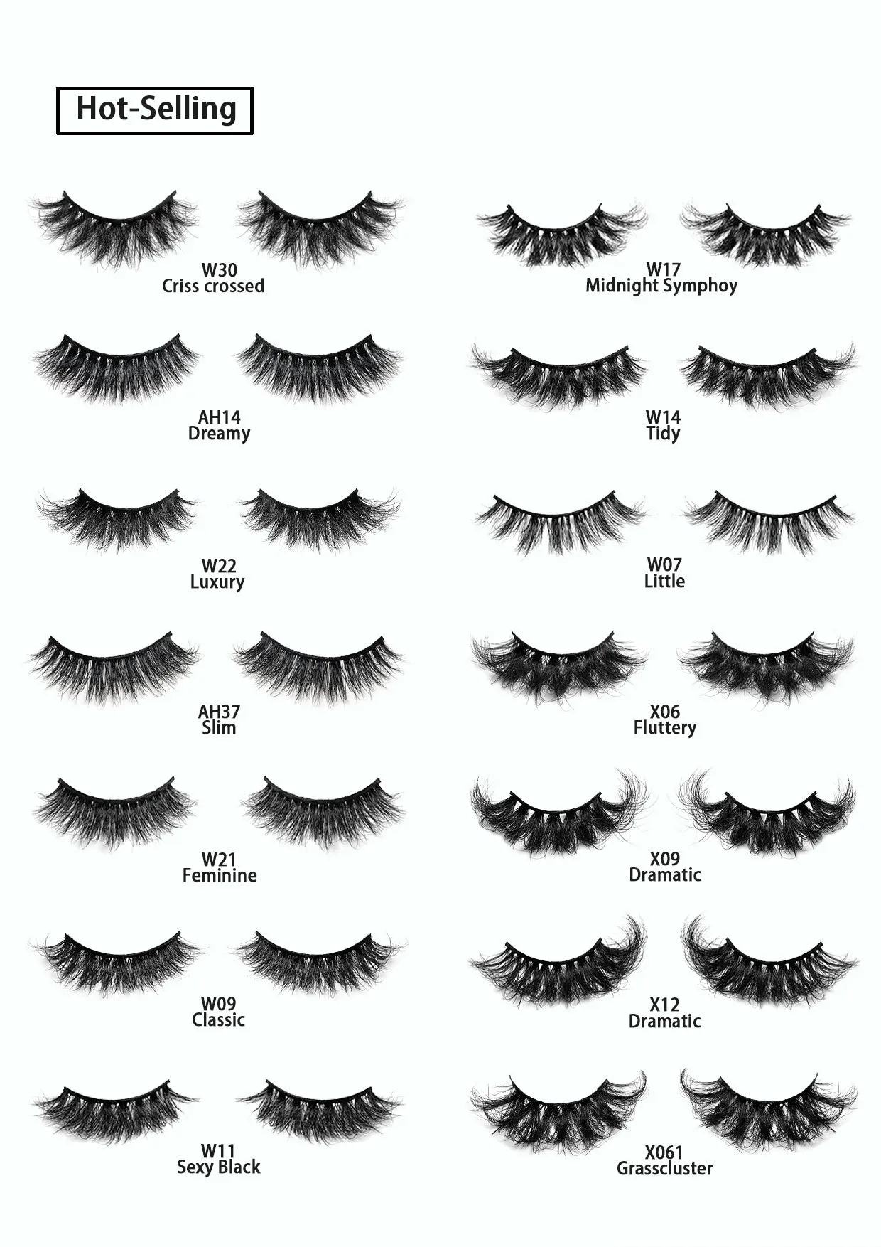 Natural 3D Faux Real Mink Eyelashes