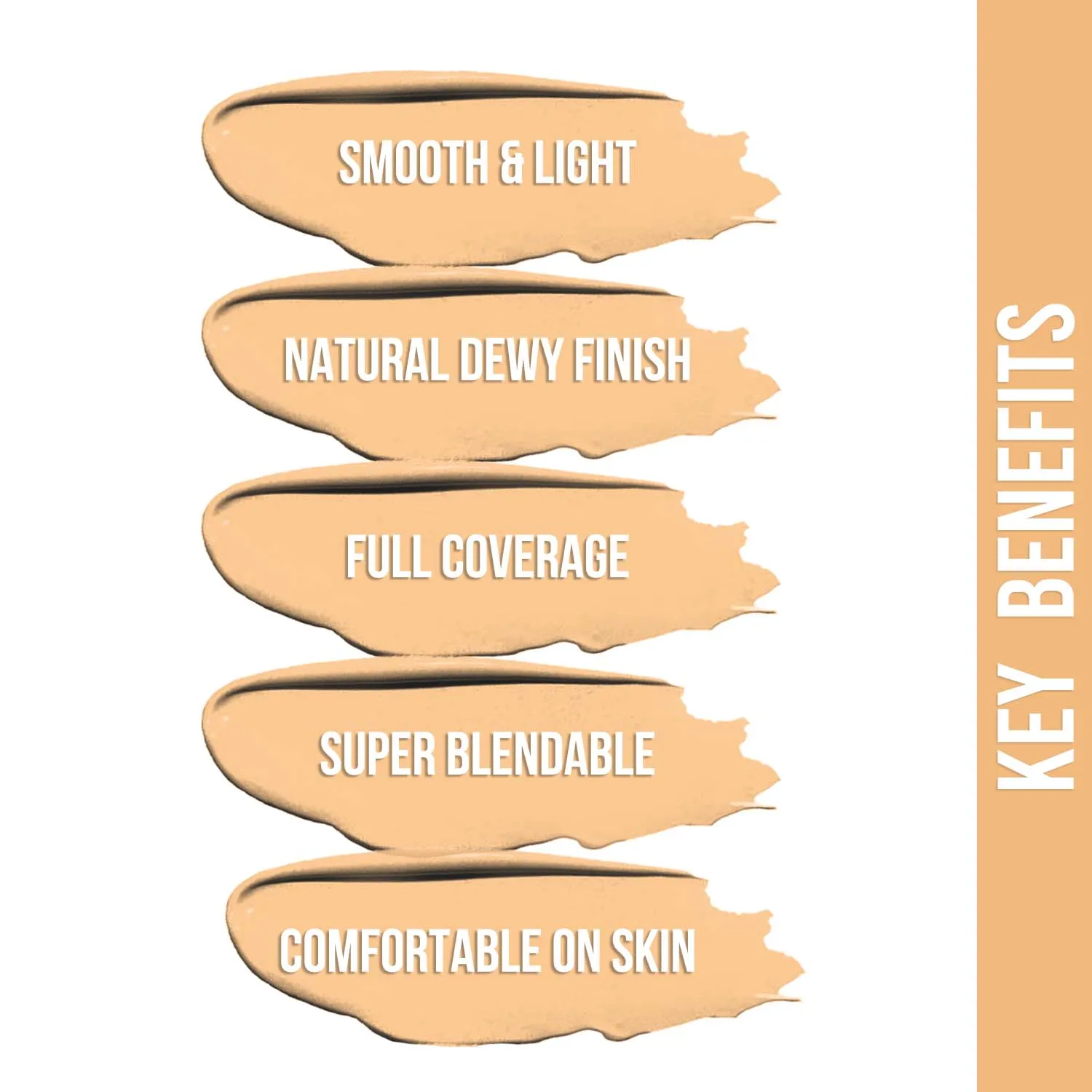 NY Bae Dewy Drops Liquid Foundation | Natural | Full Coverage | Smooth & Light | Easily Blendable | Wheatish Skin Tone | Warm Undertone - Macchiato 3 (30 ml)