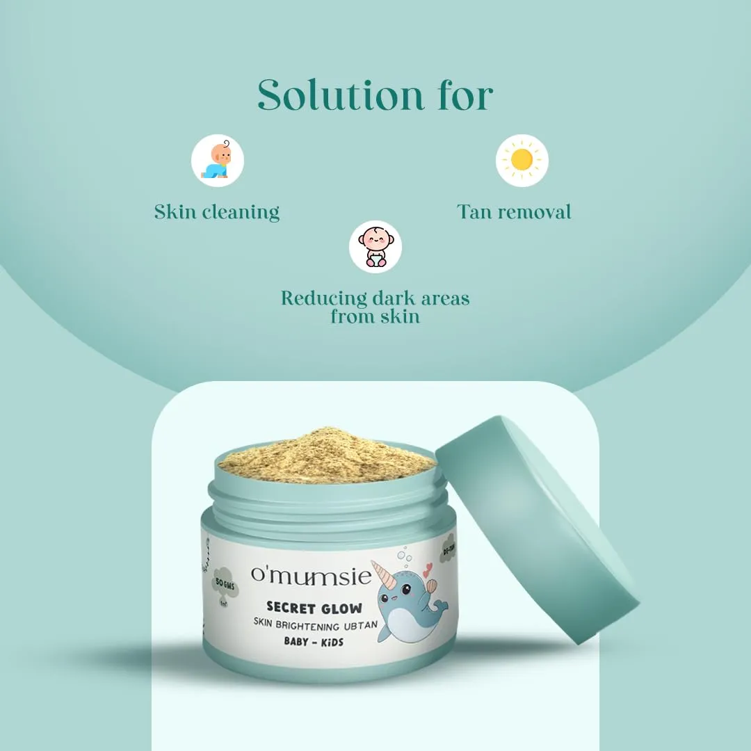Omumsie - Skin Brightening Ubtan for Kids | Effective for Tan Removal | 50g