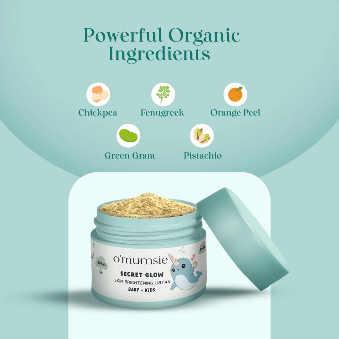 Omumsie - Skin Brightening Ubtan for Kids | Effective for Tan Removal | 50g