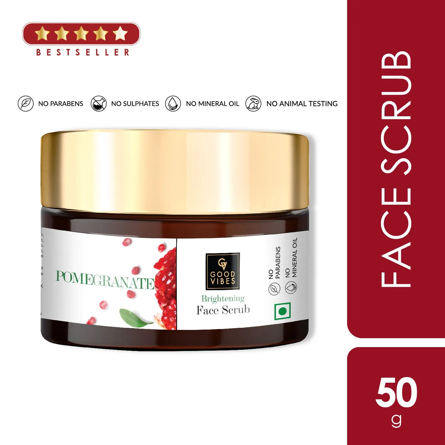 Pomegranate Brightening Face Scrub