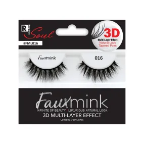 RESPONSE SOUL 3D MULTI LAYER EFFECT FAUX MINK EYELASHES #FML016