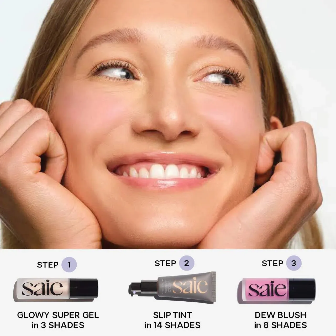 Saie - Mini Glowy Super Gel - Roseglow