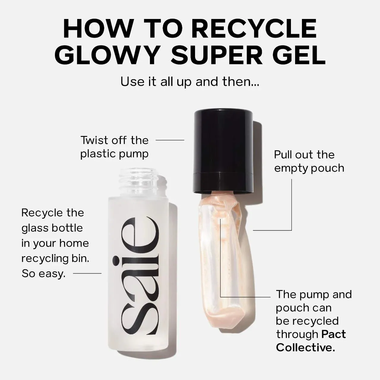 Saie - Mini Glowy Super Gel - Roseglow