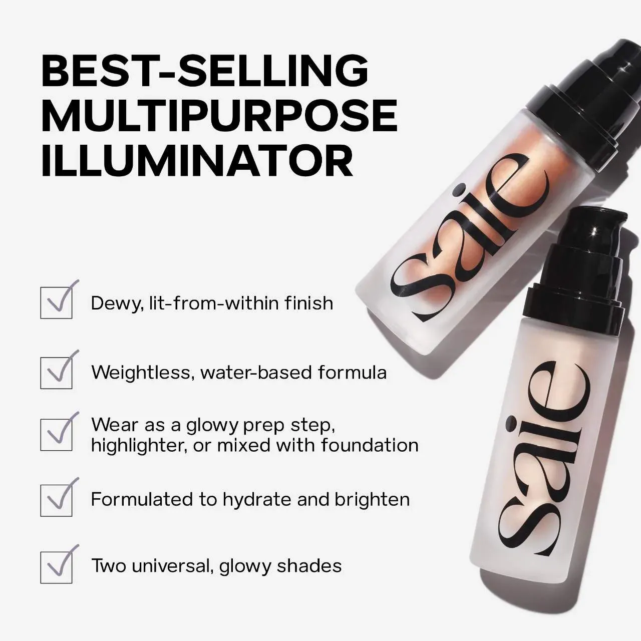 Saie - Mini Glowy Super Gel - Roseglow