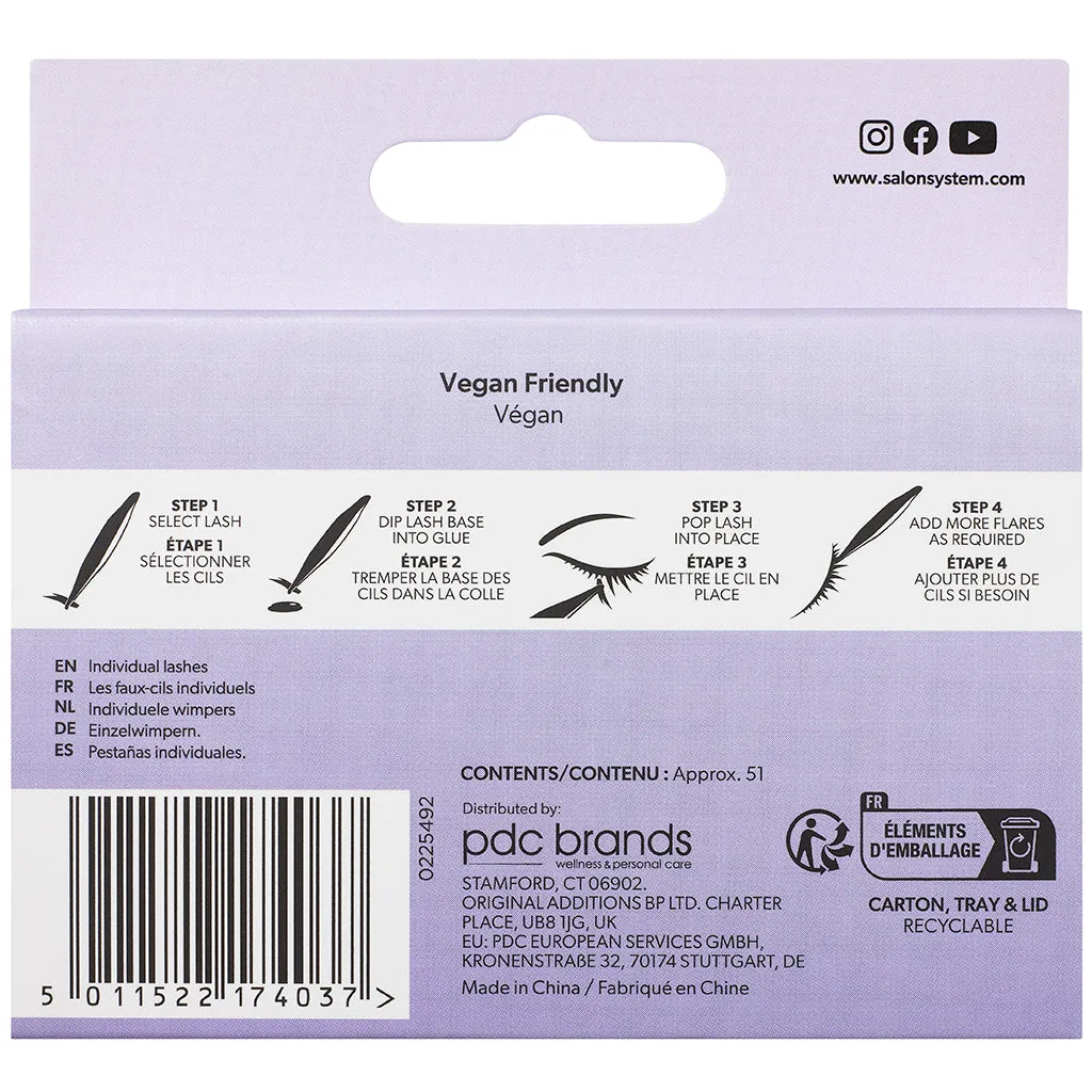 Salon System Individual Lashes Luxe 3D Short