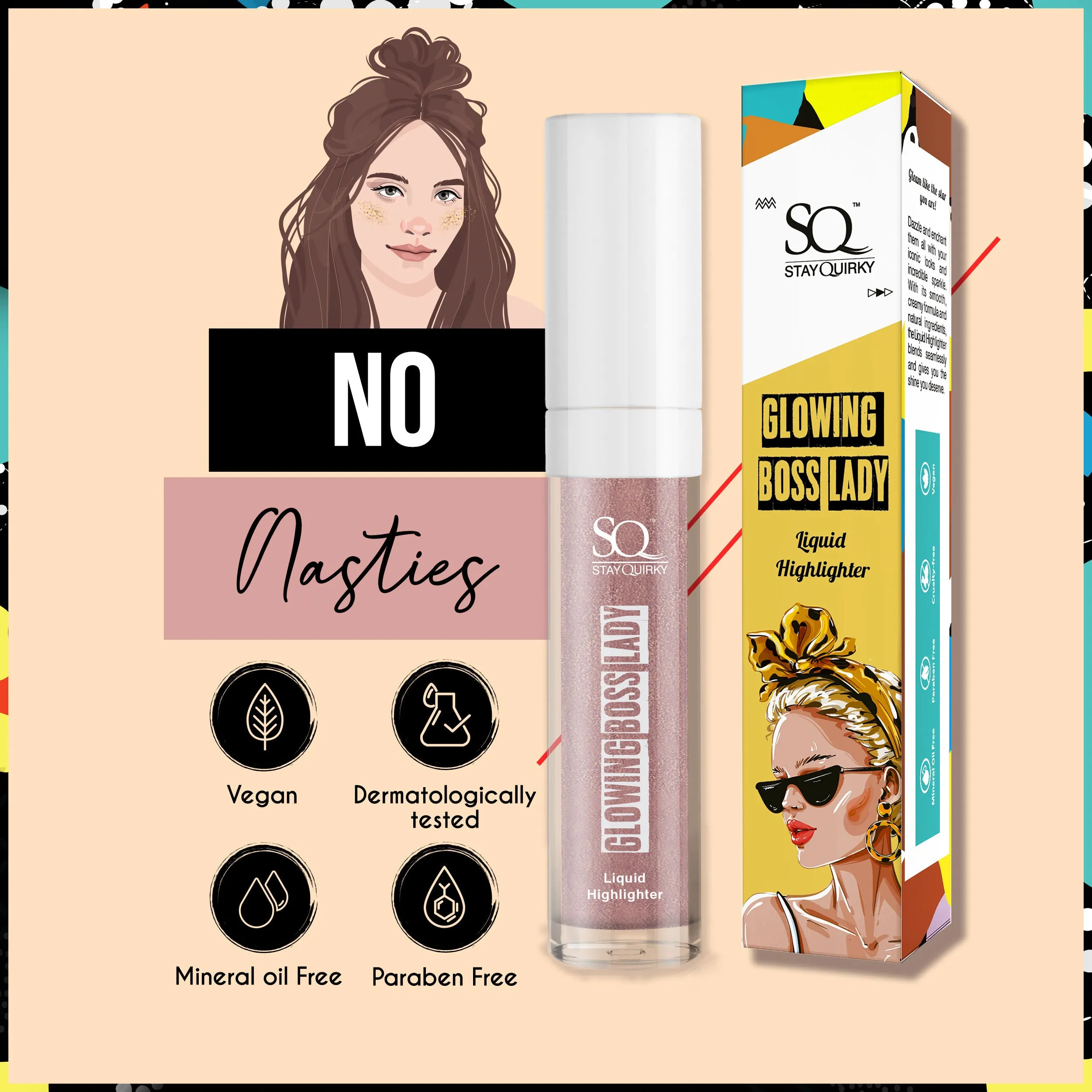 SQ Glowing Boss lady Liquid Highlighter - Dazzling Star 17 (9 ml)