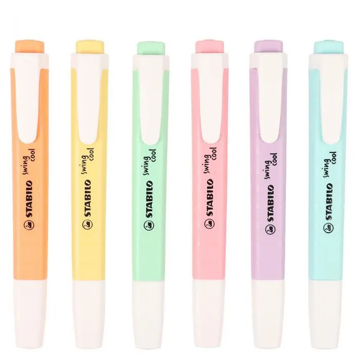 Stabilo Cool Swing Pastel Highlighters- 6 Pack