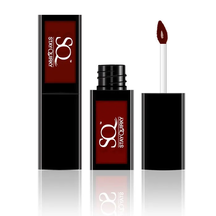Stay Quirky Liquid Lipstick Nude - Lust In My Blood 25 | Highly Pigmented | Non-drying | Long Lasting | Easy Application | Water Resistant | Transferproof | Smudgeproof (4.5 ml)