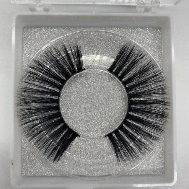 VenusFox Natural silk eyelashes fake lashes long makeup 25mm eyelash for beauty
