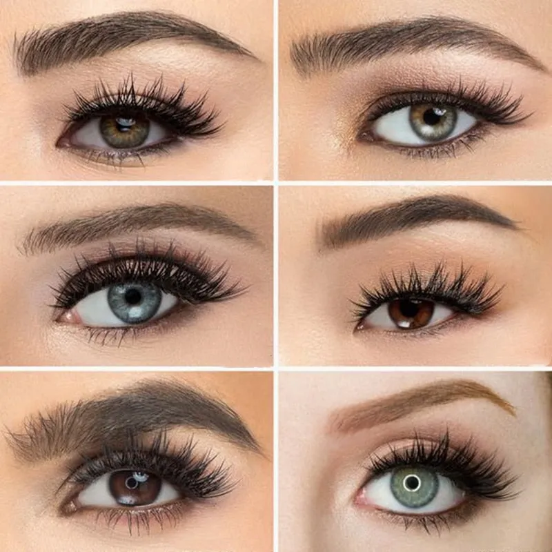 VenusFox Natural silk eyelashes fake lashes long makeup 25mm eyelash for beauty