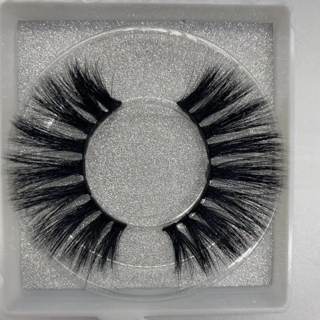 VenusFox Natural silk eyelashes fake lashes long makeup 25mm eyelash for beauty