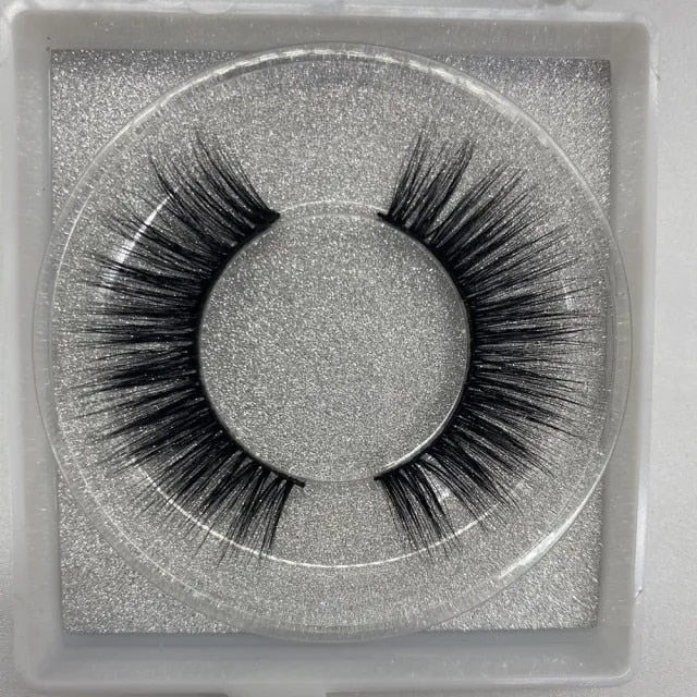 VenusFox Natural silk eyelashes fake lashes long makeup 25mm eyelash for beauty