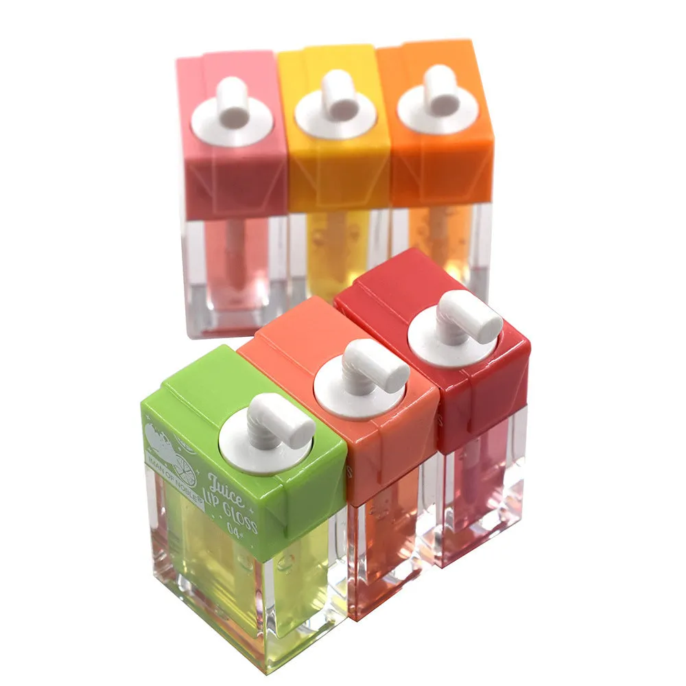 Wholesale 24PCS/PACK Plastic Lip Oil Straw Lip Gloss Fruity Flavored Lip Gloss