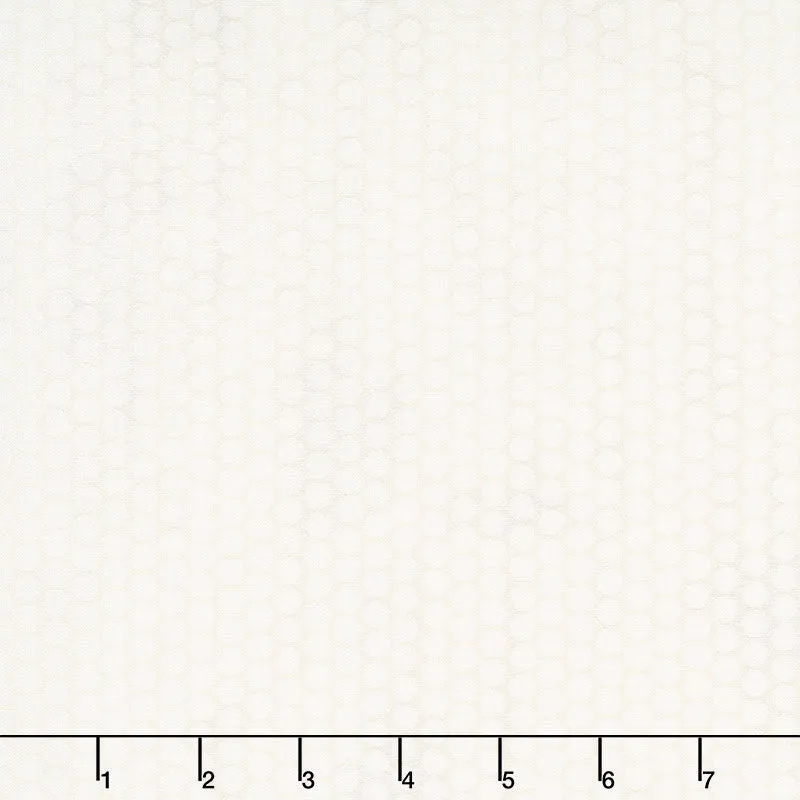 Winter Shimmer 2 - Dots Circles Snow Pearlized Yardage